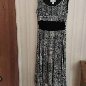 CHELSEA SUITE pullover sleeveless empire waist midi dress size 10